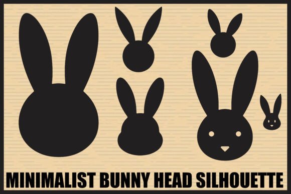 Download Simple Bunny Head Silhouette Pack - Bunny Collection