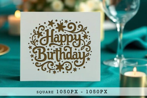 Download Cricut Happy Birthday Card SVG - Day Collection