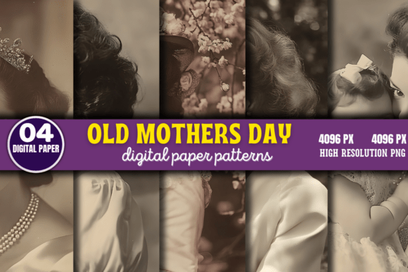 Download Old Mothers Day Photos Digital Pattern 8 - Day Collection