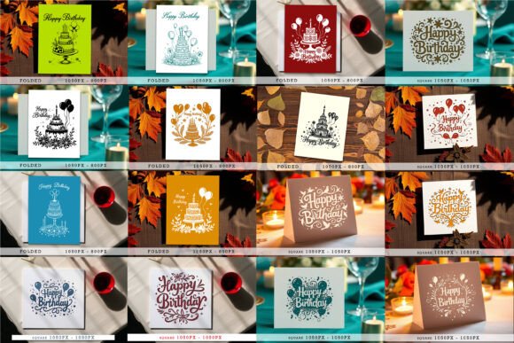 Download Cricut Happy Birthday Card SVG Bundle - Day Collection