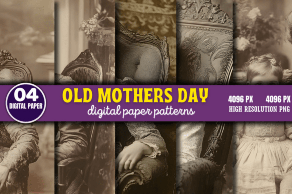 Download Old Mothers Day Photos Digital Pattern 2 - Day Collection