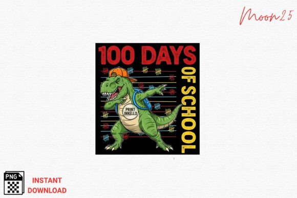 Download 100 Days of School Dino PNG - Day Collection
