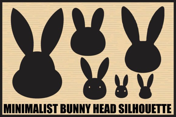 Download Simple Bunny Head Silhouette Pack - Bunny Collection