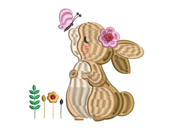 Download Butterfly Spring Bunny - Bunny Collection
