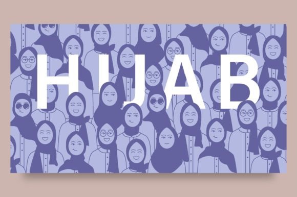 Download Hijabi Muslim Girl Graphic Template - Girl graphic Collection