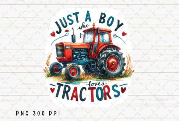 Download Just a Boy Who Loves Tractors Kids PNG - Kids png Collection