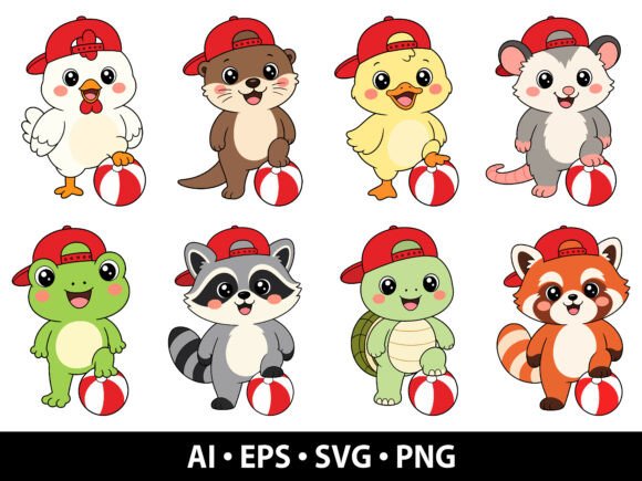 Download Cute Summer Animal SVG Bundle - Summer animal Collection