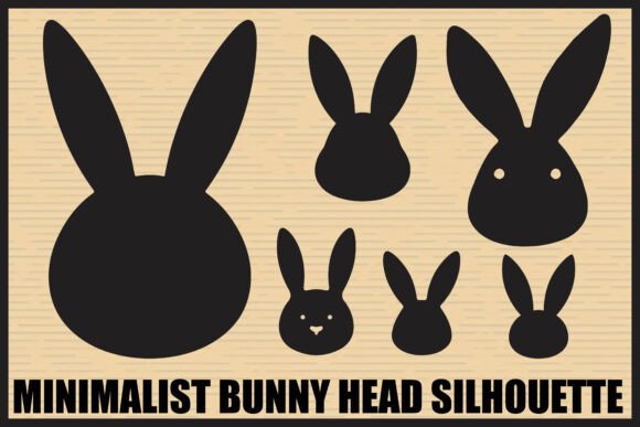 Download Simple Bunny Head Silhouette Pack - Bunny Collection