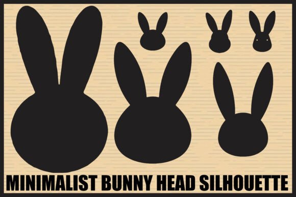 Download Simple Bunny Head Silhouette Pack - Bunny Collection