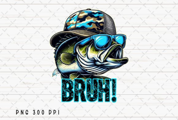 Download Bass Fish Funny Fishing Bruh Kids PNG - Kids png Collection