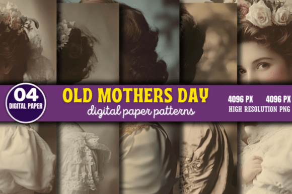 Download Old Mothers Day Photos Digital Pattern 5 - Day Collection