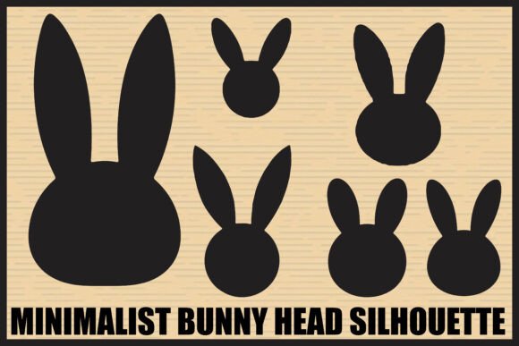 Download Simple Bunny Head Silhouette Pack - Bunny Collection