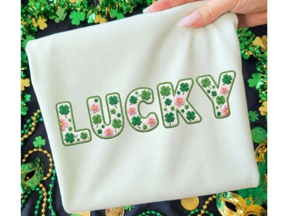 Download Faux Yarn Lucky St Patricks Day Tshirt Png - Day Collection